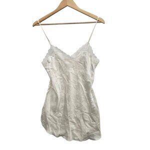 Vintage Laura Adams Women's Petite Satin Short Slip Nightgown, sz PETITE SM